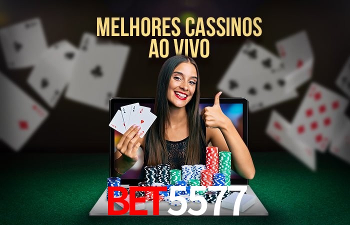 Cassino ao vivo da Bet5577 com dealers reais